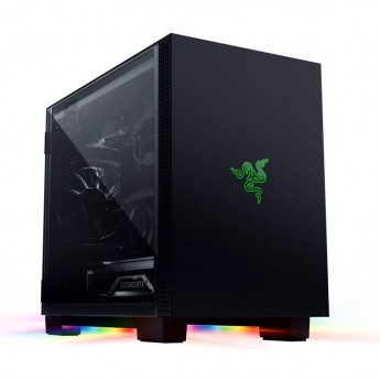 Корпус ПК RAZER Tomahawk M1 (M1/Mini-ITX/Aluminum/Tempered Glass/Desktop Chassis)