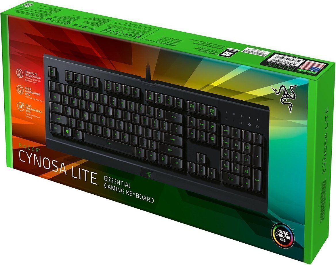 Обзор RAZER CYNOSA LITE. Бюджетная мембранная клавиатура для игр с ...