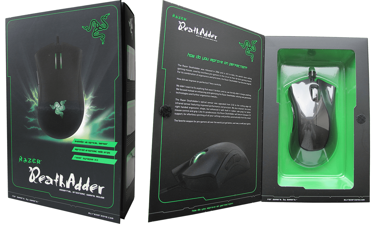 Обзор RAZER DEATHADDER ESSENTIAL. Игровая мышь с подсветкой и двумя  боковыми кнопками